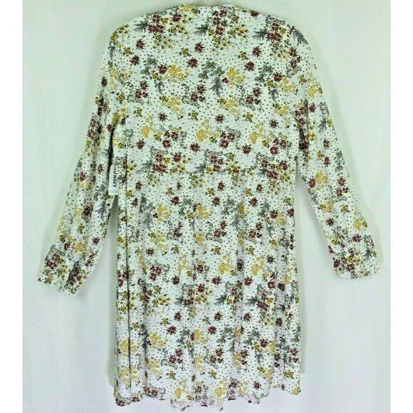Old Navy Dress Medium Multicolor Women Floral Long Sleev Peasant Cottagecore New - Picture 5 of 8